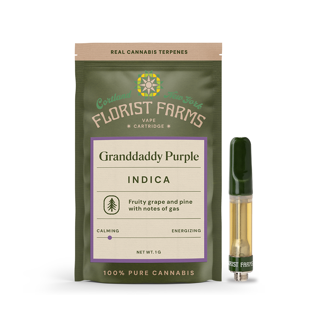 Granddaddy Purple | Vape Cartridge | 1g – Florist Farms Granddaddy Purple | Vape Cartridge | 1g – Florist Farms
