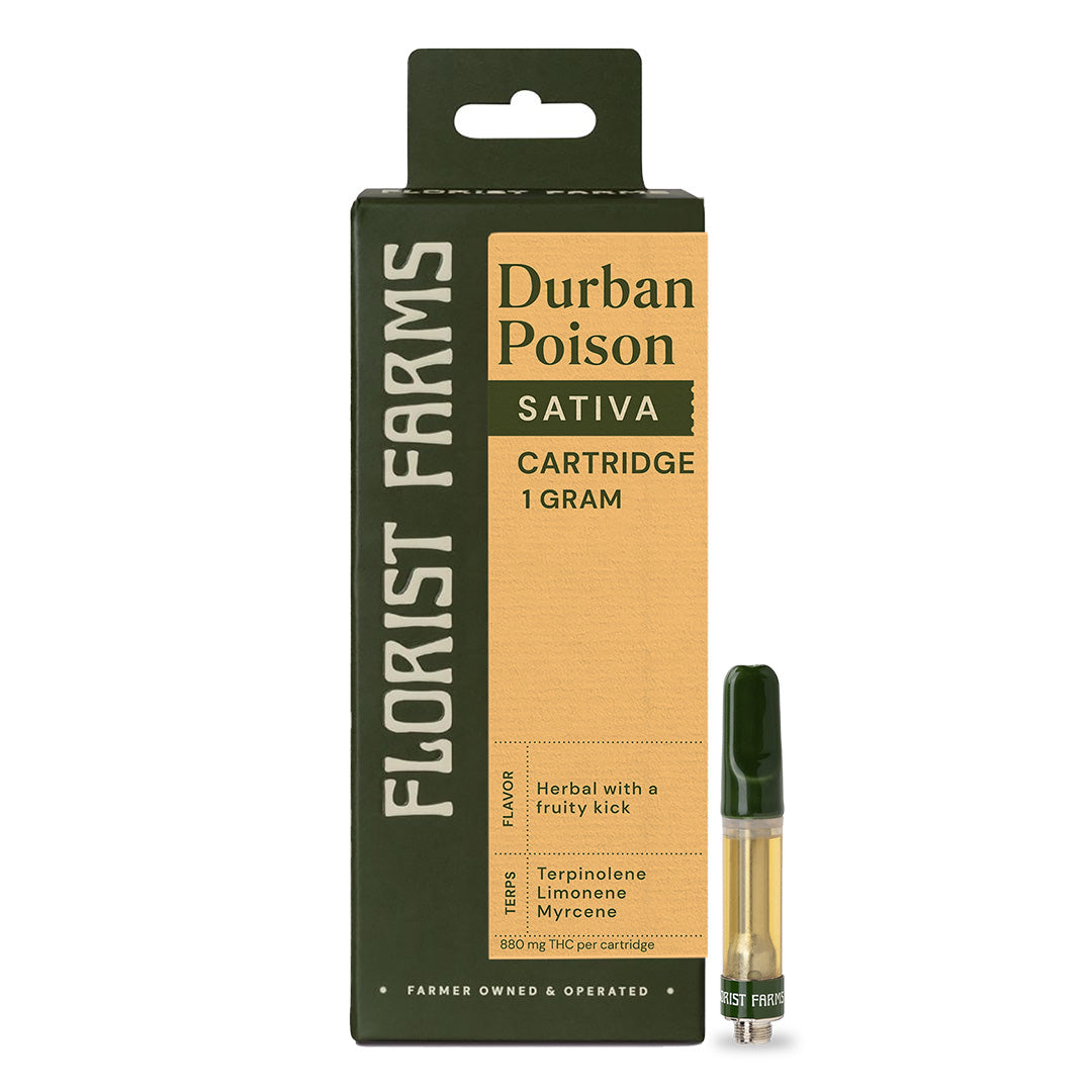 Durban Poison Vape Cartridge Florist Farms
