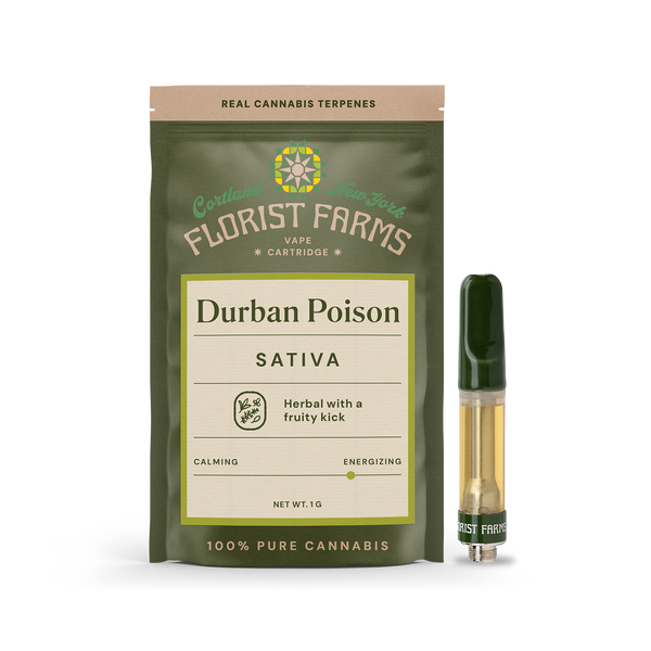 Durban Poison | Vape Cartridge | 1g – Florist Farms
