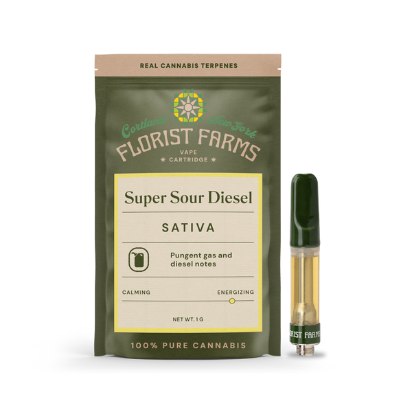 Super Sour Diesel | Vape Cartridge | 1g Florist Farms Super Sour Diesel | Vape Cartridge | 1g Florist Farms