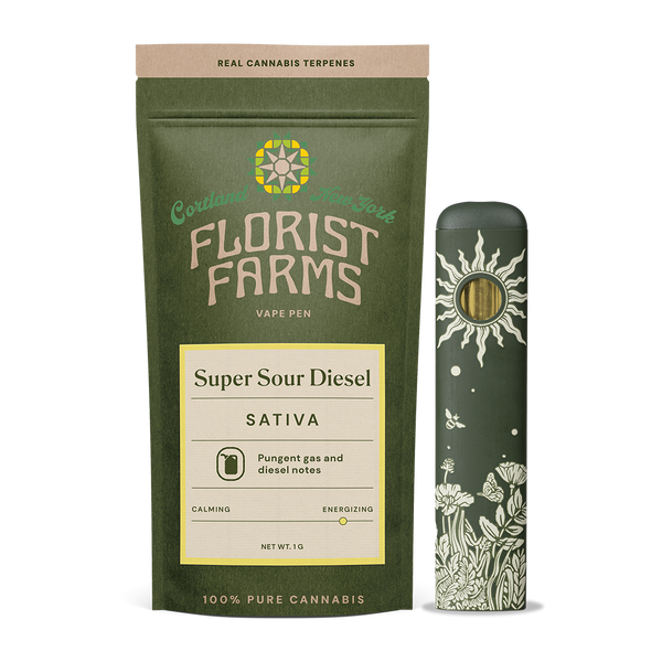 Super Sour Diesel | All-In-One Vape | 1g Florist Farms Super Sour Diesel | All-In-One Vape | 1g Florist Farms