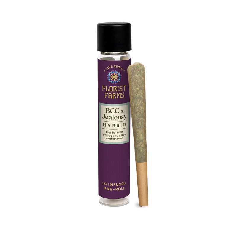 BCC x Jealousy | Live Resin Infused | 1 Gram Pre-Roll | Single