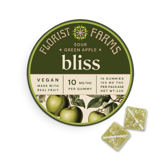 Bliss | Sour Green Apple Gummies | 10pk