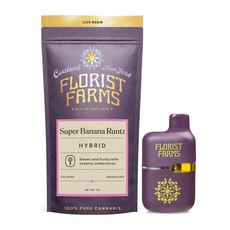 Super Banana Runtz | Live Resin | All-In-One Vape | 1G