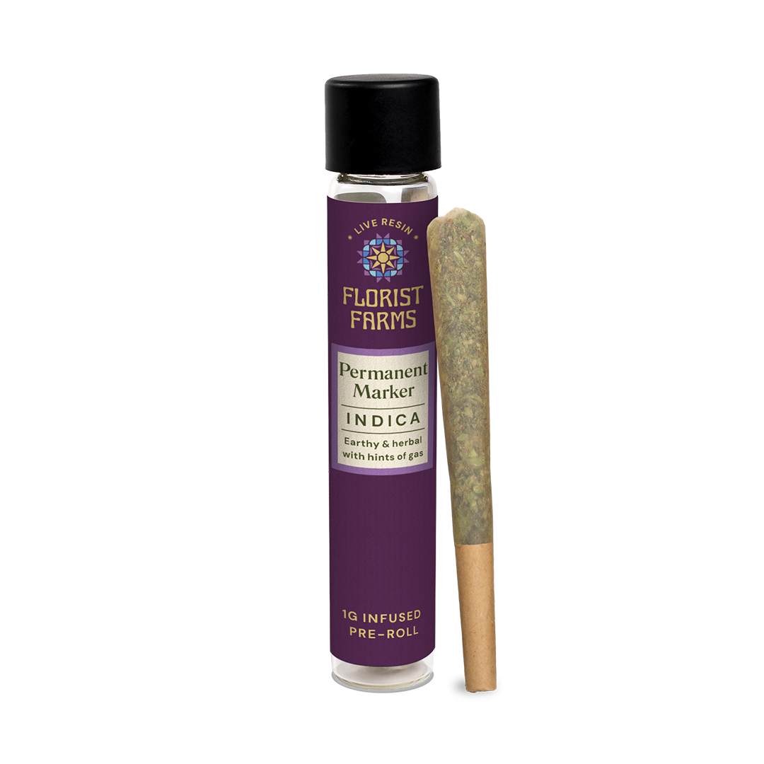 Permanent Marker | Live Resin Infused | 1 Gram Pre-Roll | Single