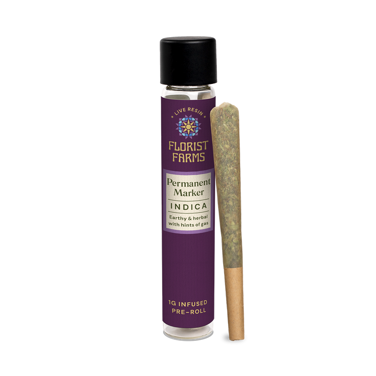 Permanent Marker | Live Resin Infused | 1 Gram Pre-Roll | Single