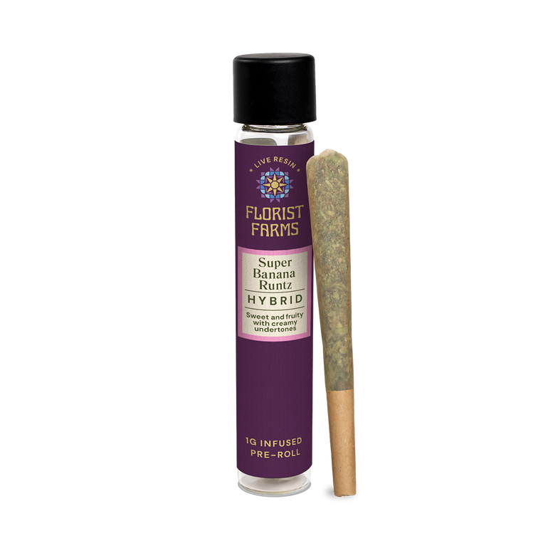 Super Banana Runtz | Live Resin Infused | 1 Gram Pre-Roll | Single