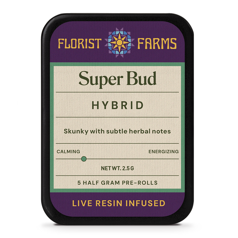 Live Resin Infused Super Bud | Half Gram Pre-Rolls | 5pk