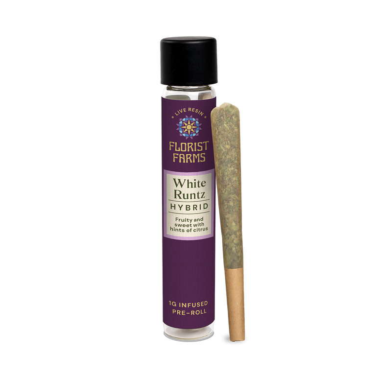 White Runtz | Live Resin Infused | 1 Gram Pre-Roll | Single
