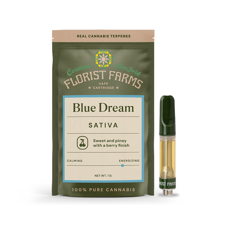 Blue Dream | Vape Cartridge | 1g Florist Farms Blue Dream | Vape Cartridge | 1g Florist Farms