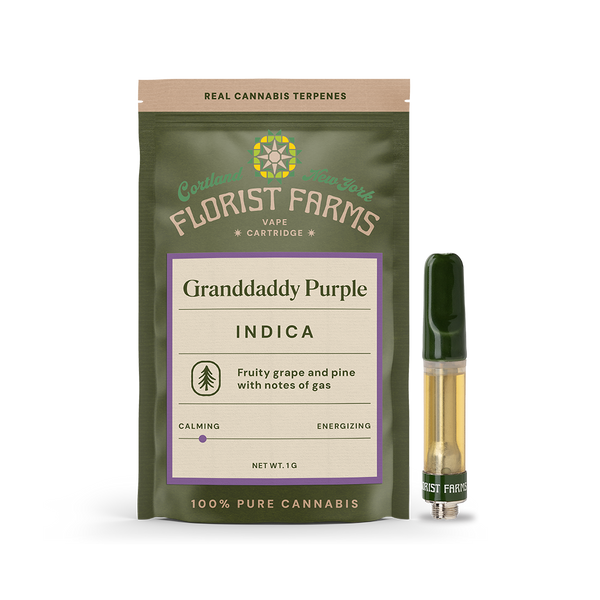 Granddaddy Purple | Vape Cartridge | 1g – Florist Farms